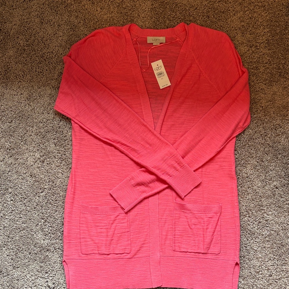 LOFT Vibrant Pink Women's Cardigan